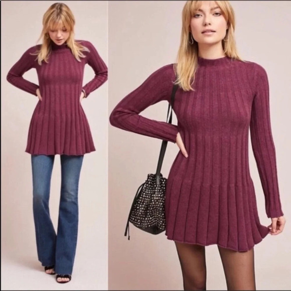 Anthropologie Dresses & Skirts - ANTHROPOLOGIE Rosie Neira Thelma Sweater Tunic Dress